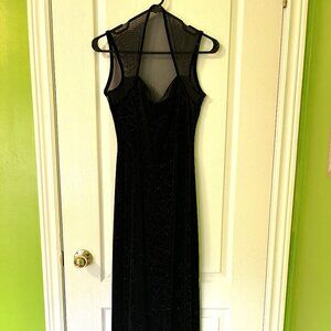 Women Evening Black Long Dress
